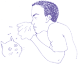 Image of a child sneezing