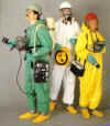 Various types of PPE to use and be trained in using