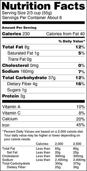 Nutrition Facts Label Original Format (350x690)