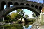 Picture of cemet bridge over water