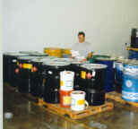Labeling and reviewing lab pack drums prior to shipment