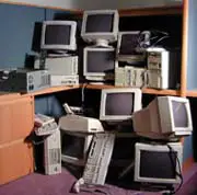Photo: pile of electronics